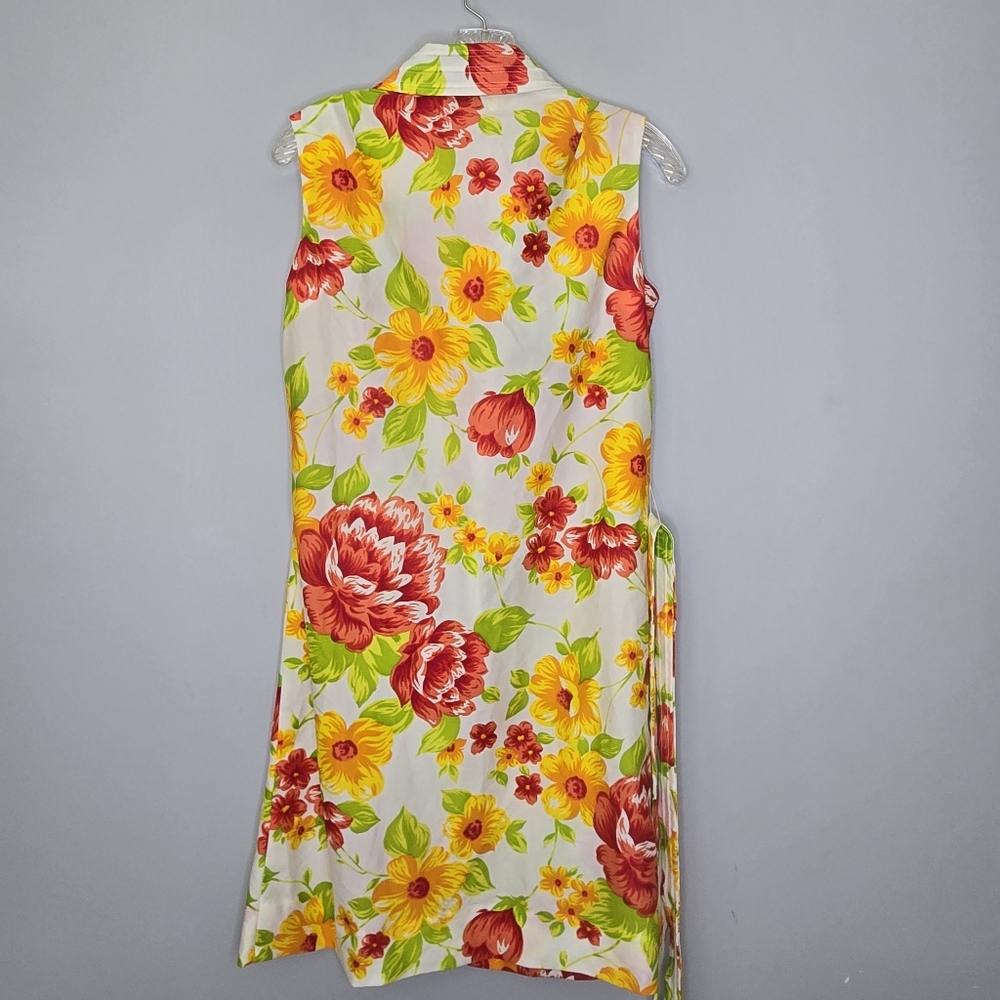 True Vintage 60s 70s The Spectator Floral Day Dress Belted Size‎ 14 Madmen Mod - Picture 7 of 7
